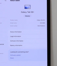 Load image into Gallery viewer, Samsung Galaxy Tab S8+ Plus 128GB Wi-Fi 12.4&quot; SM-X800 Silver
