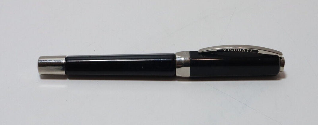 Visconti Opera Rollerball Pen Black w/ Rhodium Silver Trim