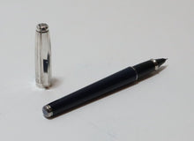 Load image into Gallery viewer, S.T. Dupont Fidelio Navy Blue and Silver Rollerball Pen (Paris - Made in France)
