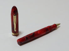 Load image into Gallery viewer, Conklin Nozac Ballpoint &amp; Rollerball Pen Bundle - Scarlet Red
