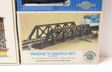 Load image into Gallery viewer, Accessory Lot - HO Scale Coaling Station, Bridge, Gantry Train - Collection/Set
