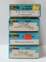 Load image into Gallery viewer, Athearn 3x 47A Dummy Engines and 1x Passenger Car HO Model Train Lot
