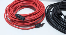 Load image into Gallery viewer, 2x 8 AWG 50&#39; Solar Extension Cables - Pair (1x Red + 1x Black) 8AWG
