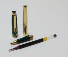 Load image into Gallery viewer, Montblanc Meisterstuck Czar Nikolai I Green Malachite &amp; Vermeil Rollerball Pen
