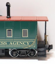 Load image into Gallery viewer, Aristo-Craft Railway Express Agency Light &amp; Smoke Steel Caboose 42105 G Scale RE
