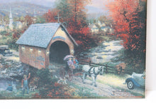 Load image into Gallery viewer, Thomas Kinkade The Old Covered Bridge at Thomaston Brook 6/200 12x16 A/P Canvas
