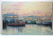 Load image into Gallery viewer, Thomas Kinkade Fisherman’s Wharf, San Francisco 24x36 Canvas S/N 1824/2750
