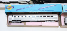 Load image into Gallery viewer, Lot of 14x Athearn HO Trains in Miniature Passenger &amp; Coach Cars
