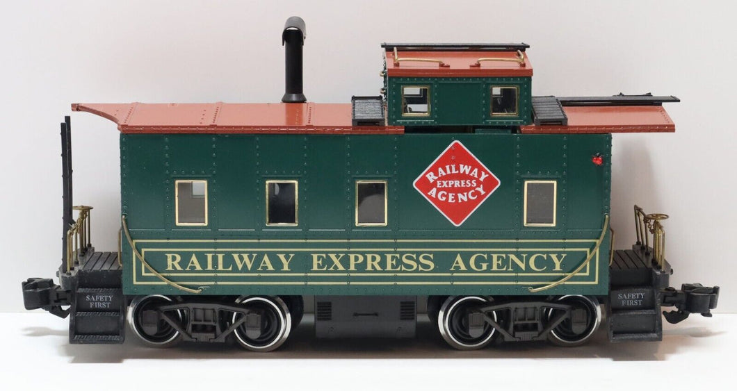 Aristo-Craft Railway Express Agency Light & Smoke Steel Caboose 42105 G Scale RE