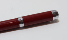 Load image into Gallery viewer, Aurora Talentum Young Red CT Inhalation Fountain Pen 14K 585 Red/Silver (Italy)
