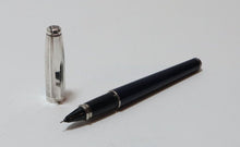 Load image into Gallery viewer, S.T. Dupont Fidelio Navy Blue and Silver Rollerball Pen (Paris - Made in France)
