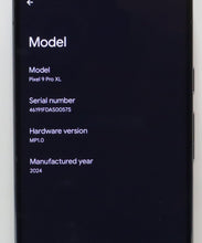 Load image into Gallery viewer, Google Pixel 9 Pro XL 512GB (Verizon) 6.8&quot; GGX8B - Obsidian GA05861-US
