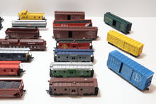 Load image into Gallery viewer, Lot 31x Assorted Model Train Cars HO Scale Horn Hook Couplers (Rolling Stock)
