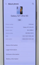 Load image into Gallery viewer, Samsung Galaxy S21 Ultra 5G 128GB (Unlocked) 6.8&quot; SM-G998U1
