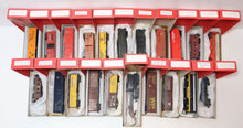 Load image into Gallery viewer, Lot of 21x AHM, Athearn, TM, Varney, Ravarossi HO Model Train Box &amp; Freight Cars
