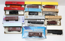 Load image into Gallery viewer, Lot of 12x Mixed HO Set Model Trains (Hopper, Tanker, Box Cars, Caboose, etc.)
