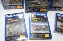 Load image into Gallery viewer, Lot of 6x Walthers Cornerstone HO 933 Kits 3472 3028 3047 4041 3025 3006

