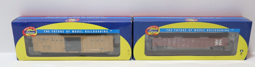 Lot of 2x Athearn HO Scale Ready to Roll Trains 76203 92328 (62004 & 36065)
