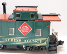 Load image into Gallery viewer, Aristo-Craft Railway Express Agency Light &amp; Smoke Steel Caboose 42105 G Scale RE
