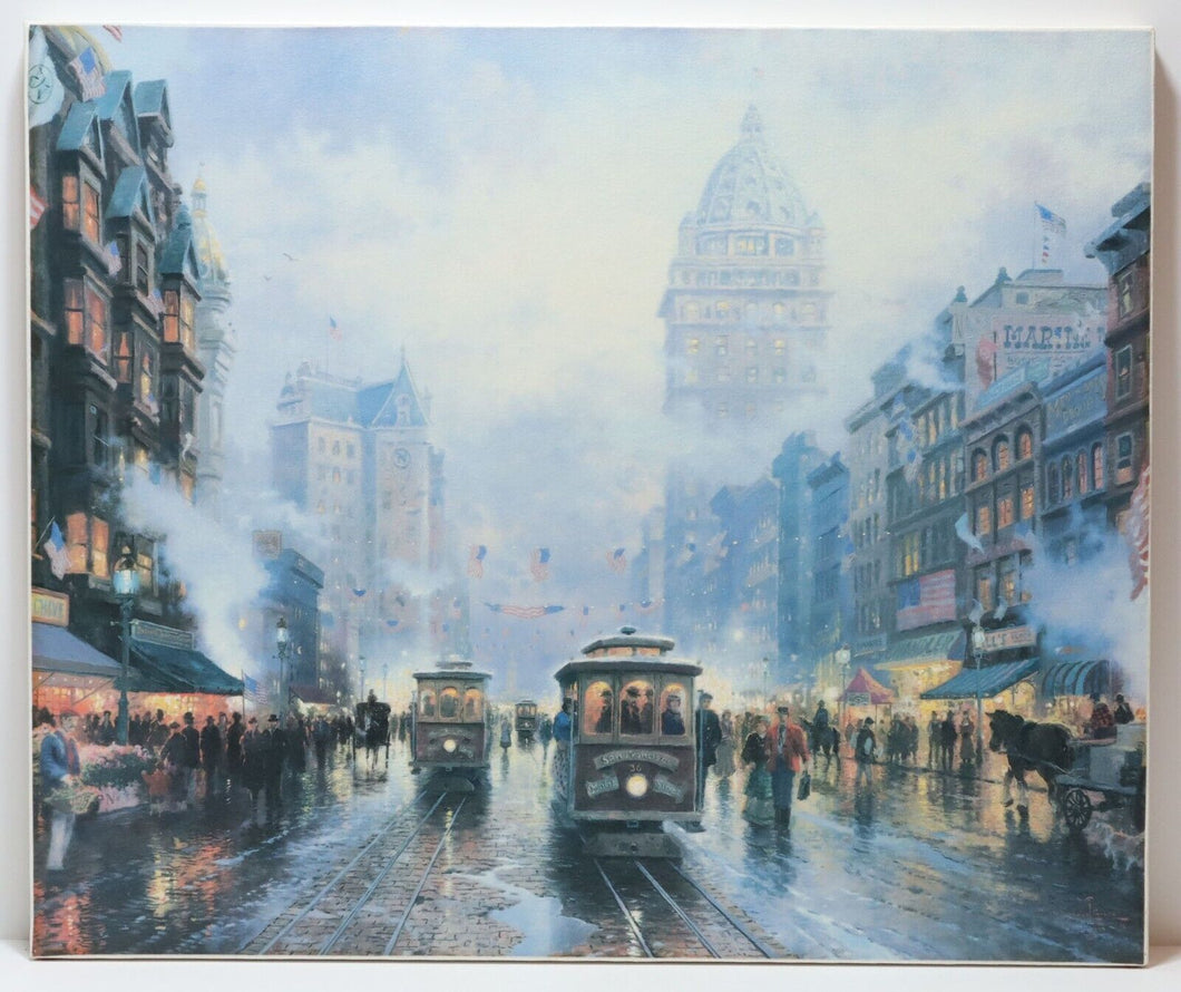 Thomas Kinkade San Francisco Market Street 20x24 Canvas