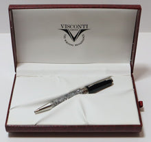 Load image into Gallery viewer, Visconti Opera Grey &amp; Black Marbled Ballpoint Pen
