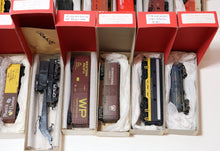 Load image into Gallery viewer, Lot of 21x AHM, Athearn, TM, Varney, Ravarossi HO Model Train Box &amp; Freight Cars
