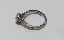 Load image into Gallery viewer, Tacori Round Bloom Engagement Ring 18K White Gold Setting (1ct Cubic Zirconia)
