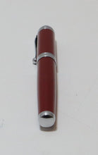 Load image into Gallery viewer, Aurora Talentum Young Red CT Inhalation Fountain Pen 14K 585 Red/Silver (Italy)
