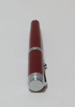 Load image into Gallery viewer, Aurora Talentum Young Red CT Inhalation Fountain Pen 14K 585 Red/Silver (Italy)
