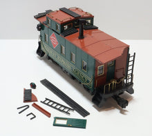 Load image into Gallery viewer, Aristo-Craft Railway Express Agency Light &amp; Smoke Steel Caboose 42105 G Scale RE
