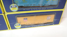 Load image into Gallery viewer, Lot of 8x AHM HO Scale Train Car Collection (Carrier, Box Cars, Dummy Eng, Tank)
