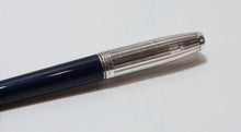 Load image into Gallery viewer, S.T. Dupont Fidelio Navy Blue and Silver Rollerball Pen (Paris - Made in France)
