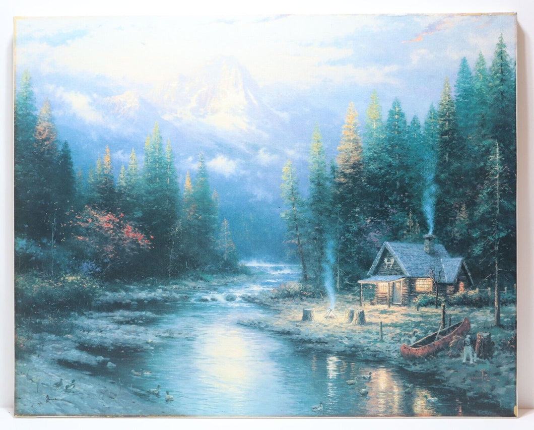 Thomas Kinkade The End of a Perfect Day II 1971/2750 24x30 S/N Canvas