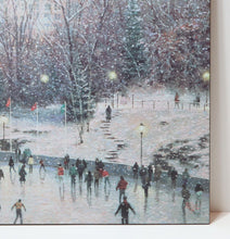 Load image into Gallery viewer, Thomas Kinkade Skating in the Park 20x16 1 - 1999 Canvas Classics
