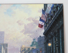 Load image into Gallery viewer, Thomas Kinkade New York, Snow on Seventh Avenue 1932 12x18 2001 Canvas Classics
