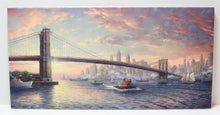 Load image into Gallery viewer, Thomas Kinkade The Spirit of New York 12x24 A/P Canvas 10/350
