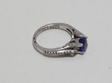 Load image into Gallery viewer, Simply TACORI 18K White Gold 3-Stone Engagement Ring Tanzanite 2633RD65 Sz 4.5
