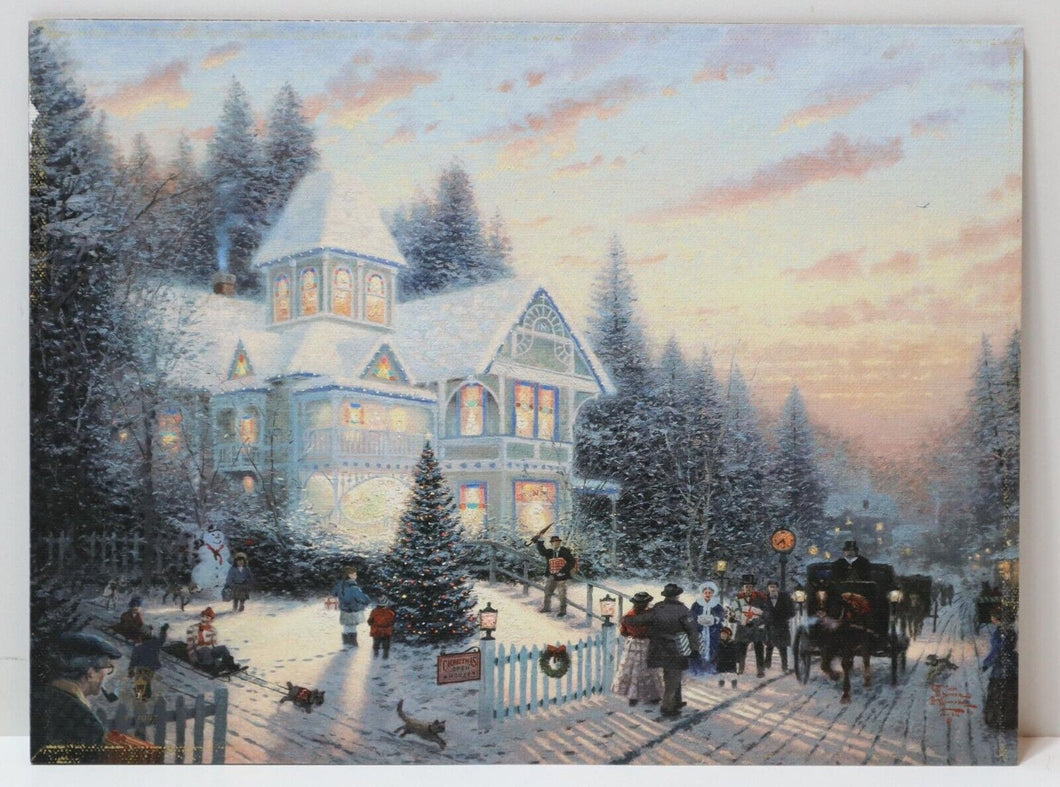 Thomas Kinkade Victorian Christmas I 9x12 1 - 1997 Canvas Classics