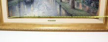 Load image into Gallery viewer, Thomas Kinkade Hometown Morning P/P Canvas 25.5x34 Signed &amp; Highlighted
