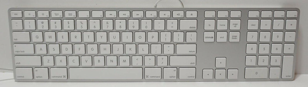 Apple Wired Keyboard with Numeric Keyboard A1243 White/Silver DEFECTS