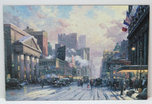 Load image into Gallery viewer, Thomas Kinkade New York, Snow on Seventh Avenue 1932 12x18 2001 Canvas Classics
