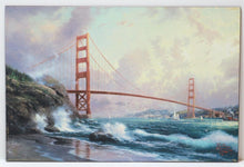 Load image into Gallery viewer, Thomas Kinkade Golden Gate Bridge, San Francisco 12x18 I-1998 Canvas Classics
