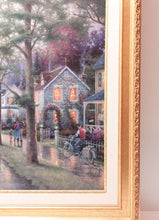 Load image into Gallery viewer, Thomas Kinkade Hometown Morning S/N 3079/3950 25.5x34 Canvas (Framed)
