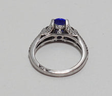 Load image into Gallery viewer, Simply TACORI 18K White Gold 3-Stone Engagement Ring Tanzanite 2633RD65 Sz 4.5
