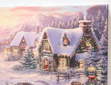 Load image into Gallery viewer, Thomas Kinkade Mickey and Minnie - Sweetheart Holiday 12x16 S/N Canvas 41/95
