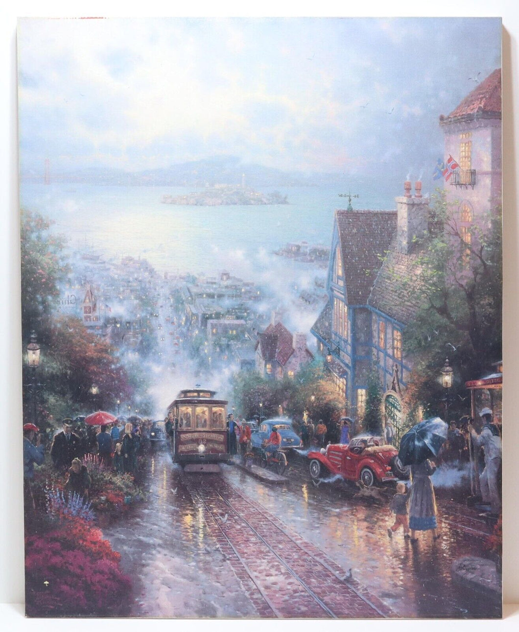Thomas Kinkade Hyde Street and the Bay, San Francisco 30x24 G/P Canvas 789/990