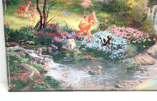 Load image into Gallery viewer, Thomas Kinkade Bambi&#39;s First Year 18x27 G/P Canvas 276/350 (Sketch on Back)
