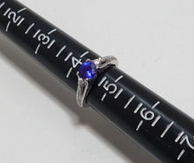 Load image into Gallery viewer, Simply TACORI 18K White Gold 3-Stone Engagement Ring Tanzanite 2633RD65 Sz 4.5
